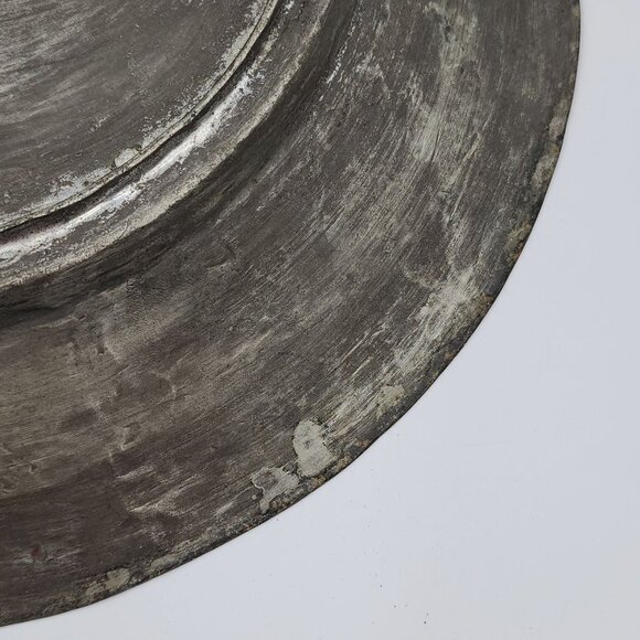 Handcrafted Vintage Copper Decorative Plate With Intricate Engraved Patterns - Picture 8 of 12